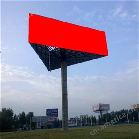 云南单立柱高炮广告 双面高杆广告制作 金彩光电科技 昆明高架广告设计施工