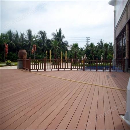 康装木塑地板厂家 25方孔地板 阳台露台塑木地板 防水防腐防晒地板