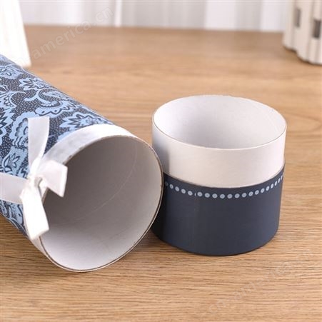 牛皮纸纸罐定做 化妆品圆筒纸罐 自定义纸筒纸罐厂家