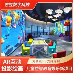 大屏墙面绘画投影 商场儿童乐园游玩区打造 新款投影设备零售批发