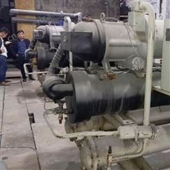 上海回收废旧螺杆式制冷机 二手开利螺杆式冷水机组回收置换