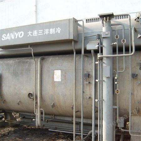 废旧溴化锂冷水机回收翻新 二手大连三洋溴化锂冷水机价格