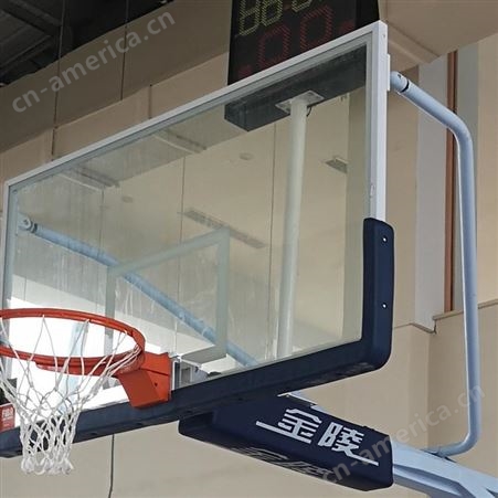 地埋圆管篮球架、地埋圆管丁字篮球架、螺旋升降篮球架、伸臂 1.8 m、玻璃钢篮板、包工包料