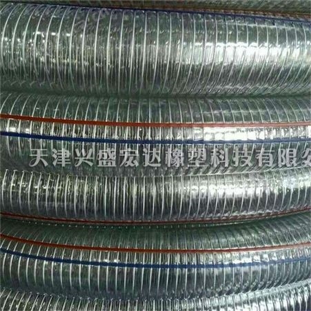 PVC透明钢丝软管 抗冻抗压防老化PVC钢丝管生产厂家
