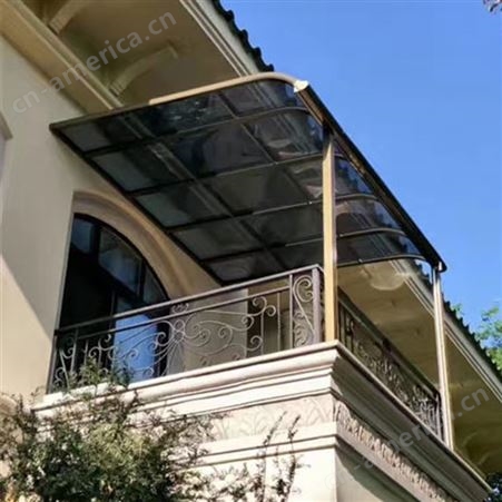 定制 别墅铝合金露台棚 阳台遮阳无声雨棚   铝合金遮阳棚 户外透明防晒遮雨棚