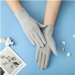 防晒女士手套 夏季防晒手套 来样加工 女士触屏手套 质量可靠