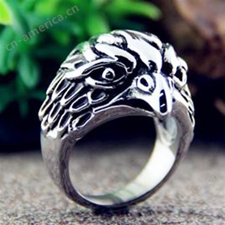 企业定制不锈钢戒指 倒模饰品朋克 个性化钛钢戒子来图加工