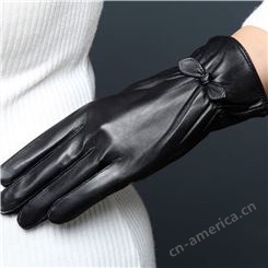 加工 棉羊皮手套 短款保暖手套 黑色欧式手套