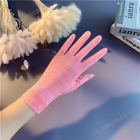 有弹力防晒手套 夏季纯色冰丝手套 厂家生产 防晒手套