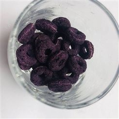 紫薯谷物圈 五谷香 黑米片紫薯片 工厂直供