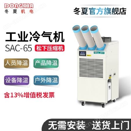 冬夏SAC-65移动工业冷气机小型空调工厂车间冷风机岗位工位空调