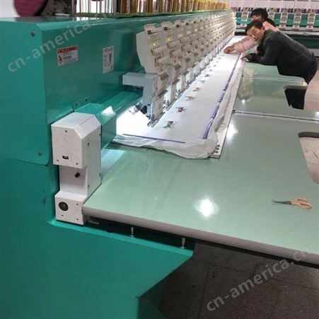杭州 禾丰二手绣花机 单头12针多功能纺织品绣花机厂家