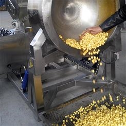 大型爆米花机器 多功能玉米爆谷机 不锈钢圆形爆米花机