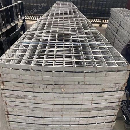 鑫乐源 电厂钢格栅板 楼梯脚踏板 碳钢平台防滑钢格板