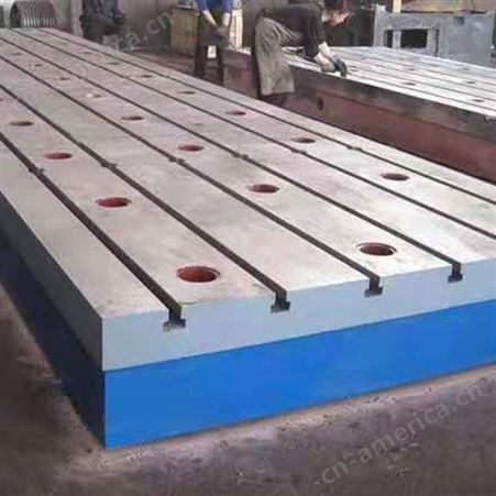 铸铁焊接平板 铸铁测量平台 检验平板 测量平台 T型槽焊接装配平台