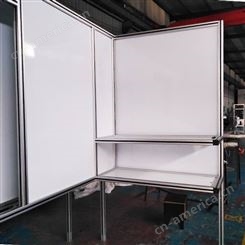 展示栏 生产车间看板 可移动白板支架 铝型材4040