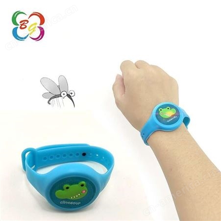 硅胶手环厂家东莞博高硅胶儿童防虫驱蚊手环定制创意硅胶手饰