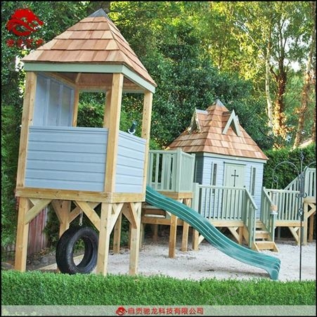 公园造型木屋定制无动力游乐设备儿童木艺游艺设施木装置工艺品公司