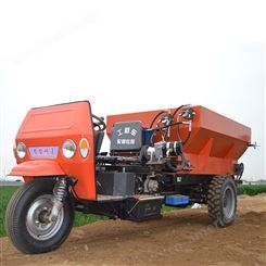 小型三轮撒肥机 农田撒粪车 自走式撒肥机器