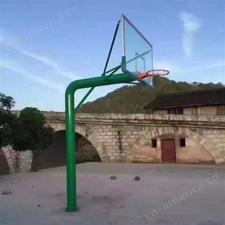 地埋圆管篮球架，地埋方管篮球架，固定式篮球架，219圆管篮球架，固定篮球架如何安装