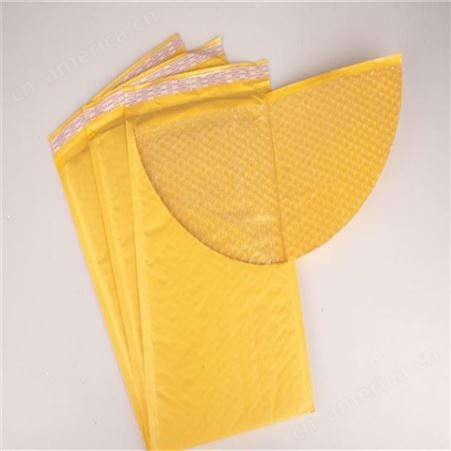 黄色牛皮纸气泡袋服装包装快递袋子防水信封袋防震复合泡沫快递袋
