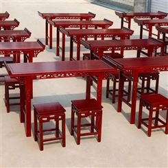 湖南厂家直供木制国学桌 幼儿园课桌椅 教室讲桌