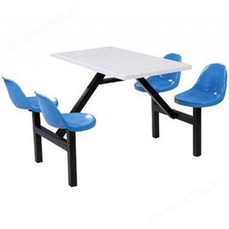 南安学校食堂餐桌椅 员工连体餐桌椅 四人位六人八人位食堂桌椅 餐馆餐桌椅价格