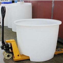 能叉车的塑胶桶1000L1500L印染厂布料周转箱豪升容器