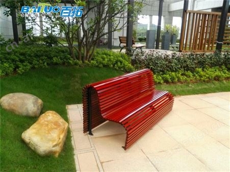 海南硬木长条椅设计
