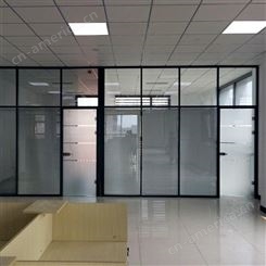 青岛办公玻璃隔断与吊顶相连能安装的高度 至本锦恒