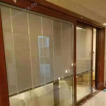 烟台磁控百叶中空玻璃 内置电动百叶玻璃门窗专用产品定制 至本锦恒