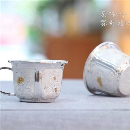 中国银都 S999银壶厂价批发 家用纯银茶壶茶具定制