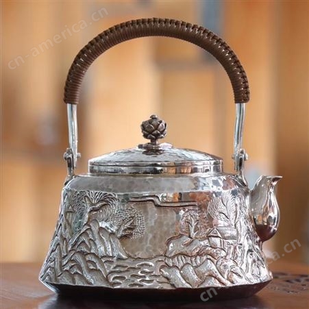 纯银999泡茶煮茶壶 家用茶具茶器 教师节父亲节礼品定制