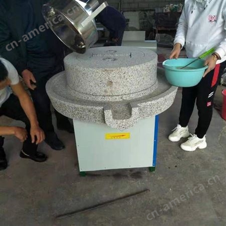 豆腐坊电动石磨机 面粉杂粮小麦石磨浆机 全自动小麦面粉石磨面机
