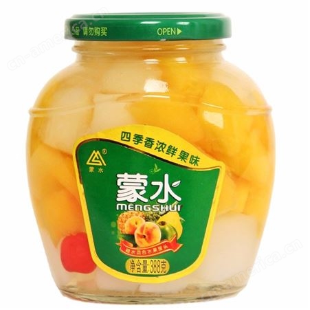 山东什锦罐头包含 桔子 椰果 枸杞 水果罐头厂家批发