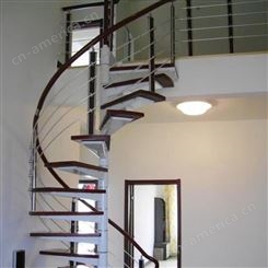 室内钢木楼梯阔勤钢木楼梯装修 驻马店市钢木楼梯