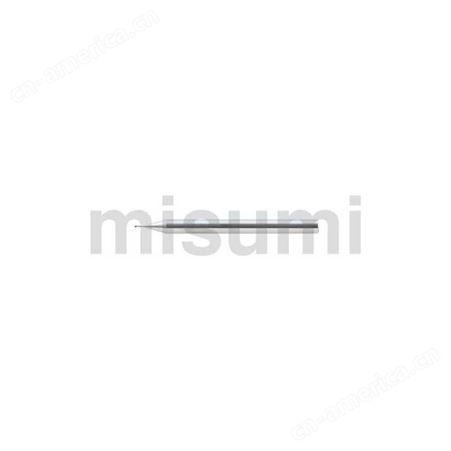 MISUMI ALC涂层硬质合金圆弧角型立铣刀　2刃/超短刃・长颈型  ALC-CR-PEM2LBC0.8-4-R0.2