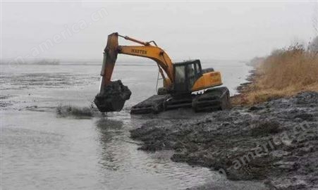 水陆两栖挖掘机出租 自贡水上挖机出租供应
