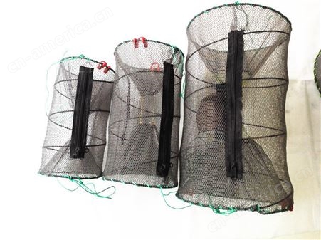 渔护虾笼网螃蟹圆笼网渔网螃蟹鲫鱼网龙虾养殖垂钓鱼护笼