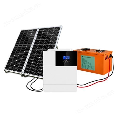 太阳能发电系统家用3000w220v锂电池光伏太阳能板空调一体机