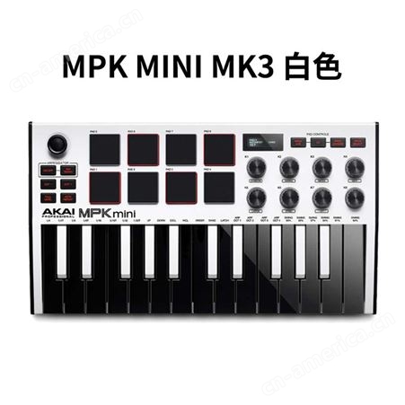 AKAI MPK MINI MK3键盘控制器25键MIDI编曲键盘akai mpk mini