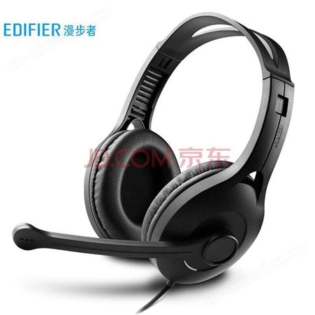 漫步者（EDIFIER） K800游戏耳机头戴式 超重低音线控带麦可通话电脑耳麦绝地求生 USB