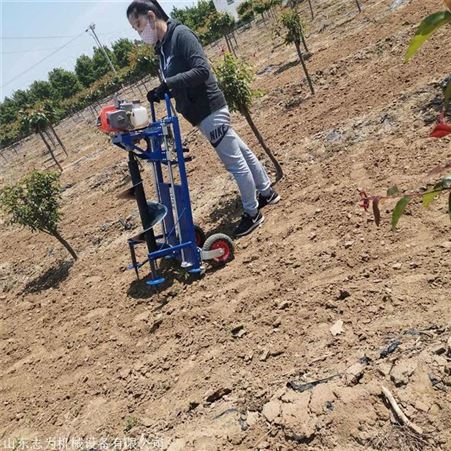 手提式汽油大功率挖坑机 便携式植树挖坑机 果园施肥用打洞机价格