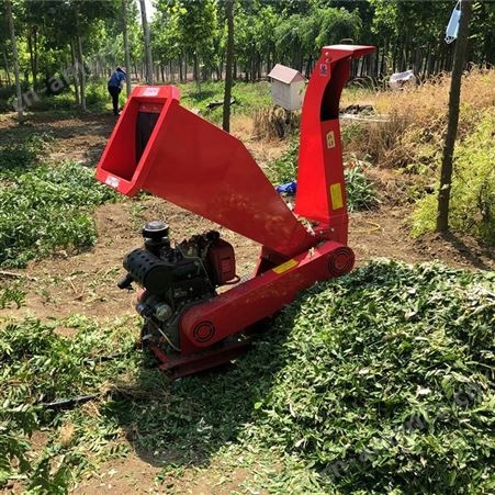 汽油卧式粉碎机 自动进料果林碎枝机 志为小型农作物秸秆切碎机
