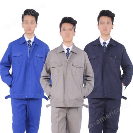 车间工作服定做-结实耐磨-安装师傅劳保服印字-短袖套装劳保服
