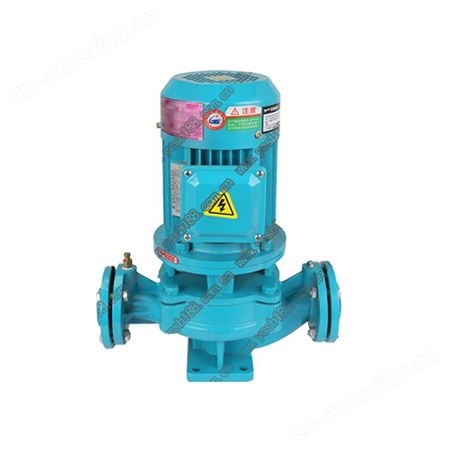 GDⅢ型管道泵 铸铁管道泵 体积小重量轻安装使用方便