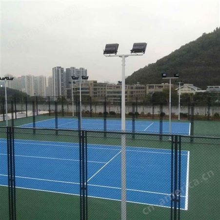 珠海网球场地坪施工 优格4mm厚硅PU网球场地面翻新
