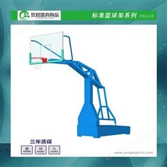 铜仁地区可移动式比赛篮球架 正规篮球场画线