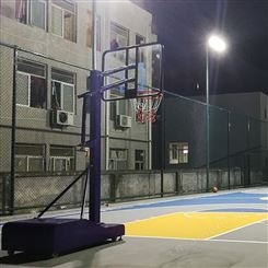 曲靖市 可移动式社区篮球架 标准篮球场画线