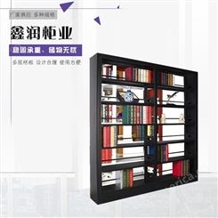鑫润 书柜现货 图书馆专用钢制书架 单面双面书柜定制